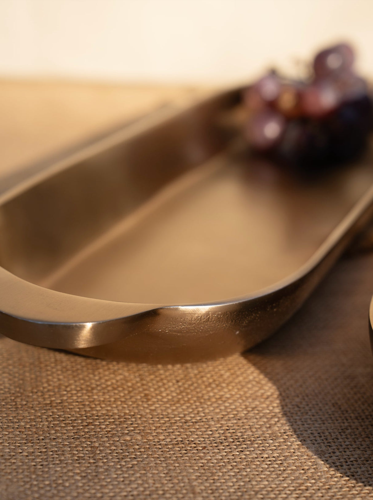 Antique Brass Long Trays Set of 2 - Sumiye Co