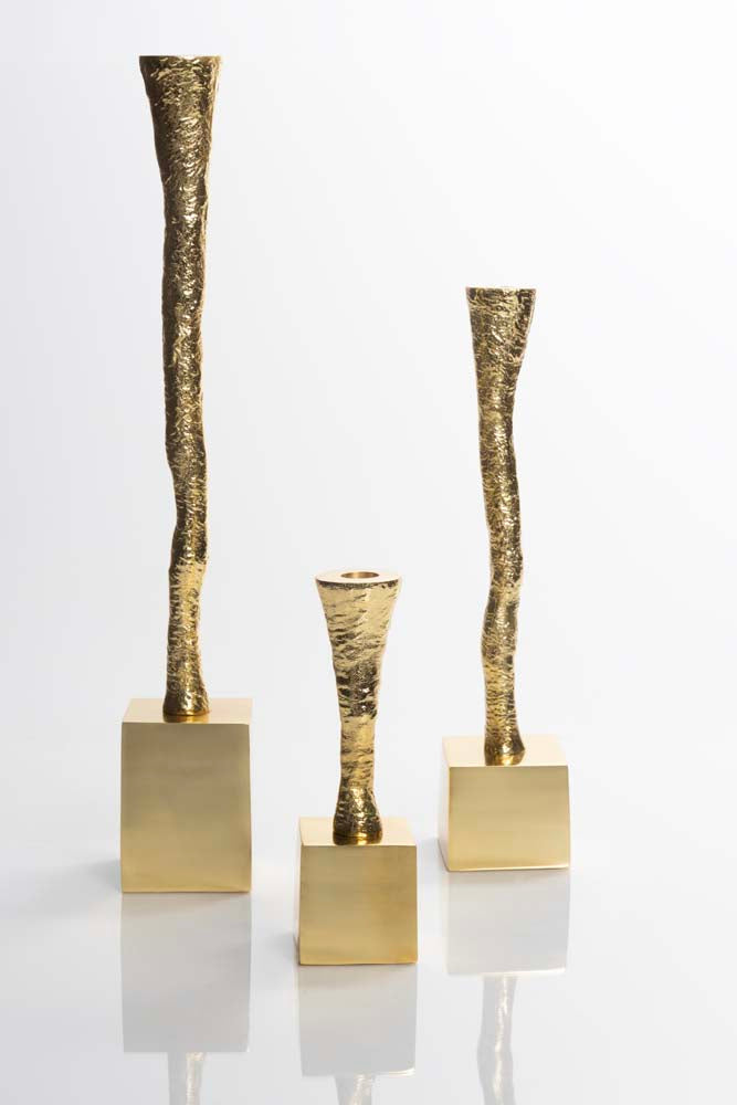 Nest Candle Holder Gold