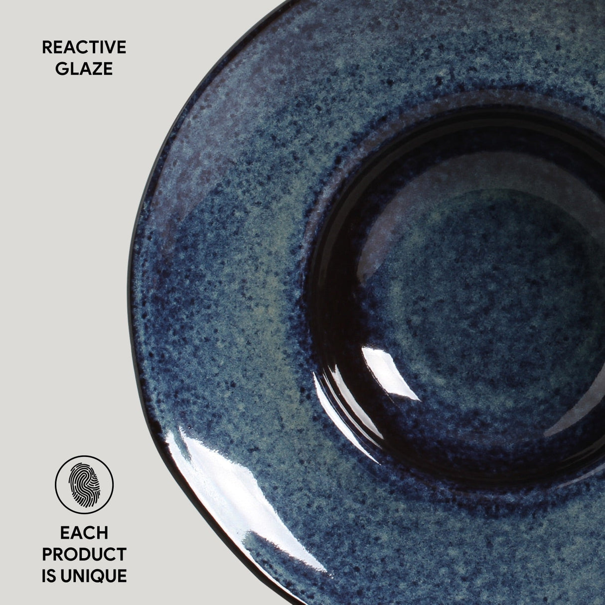 Deep Rim Plate Set of 4