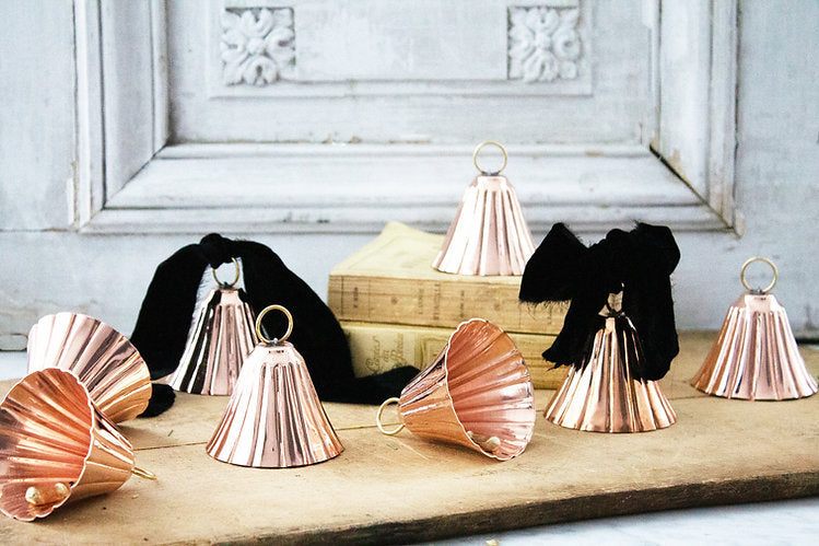 Copper Bell Ornaments (Set of 4) - Sumiye Co