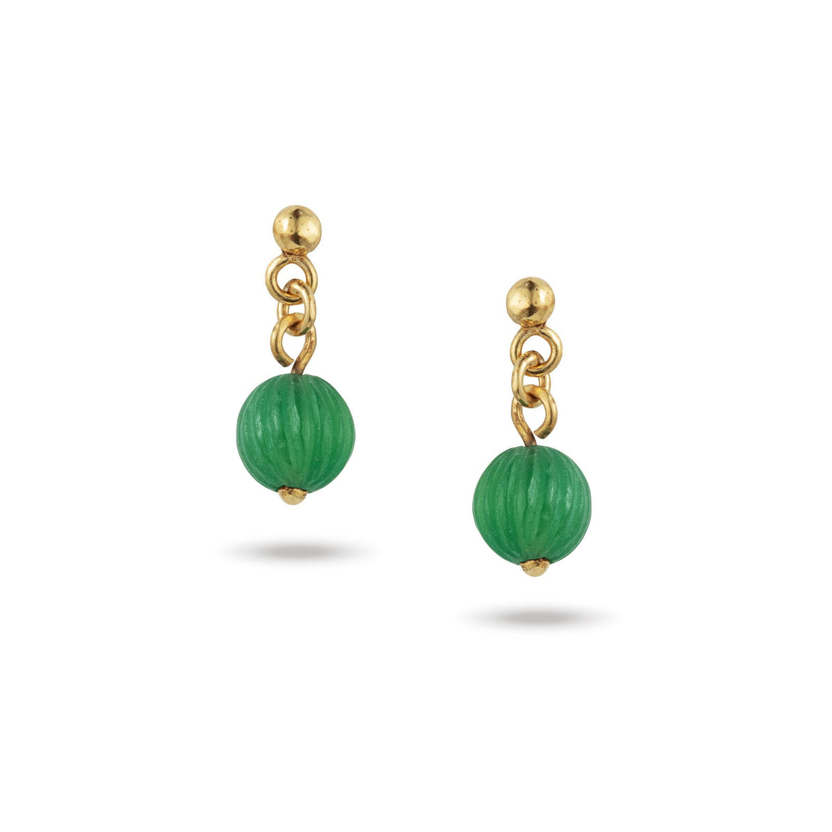 Nariman Drop Earrings - Green Onyx - Sumiye Co