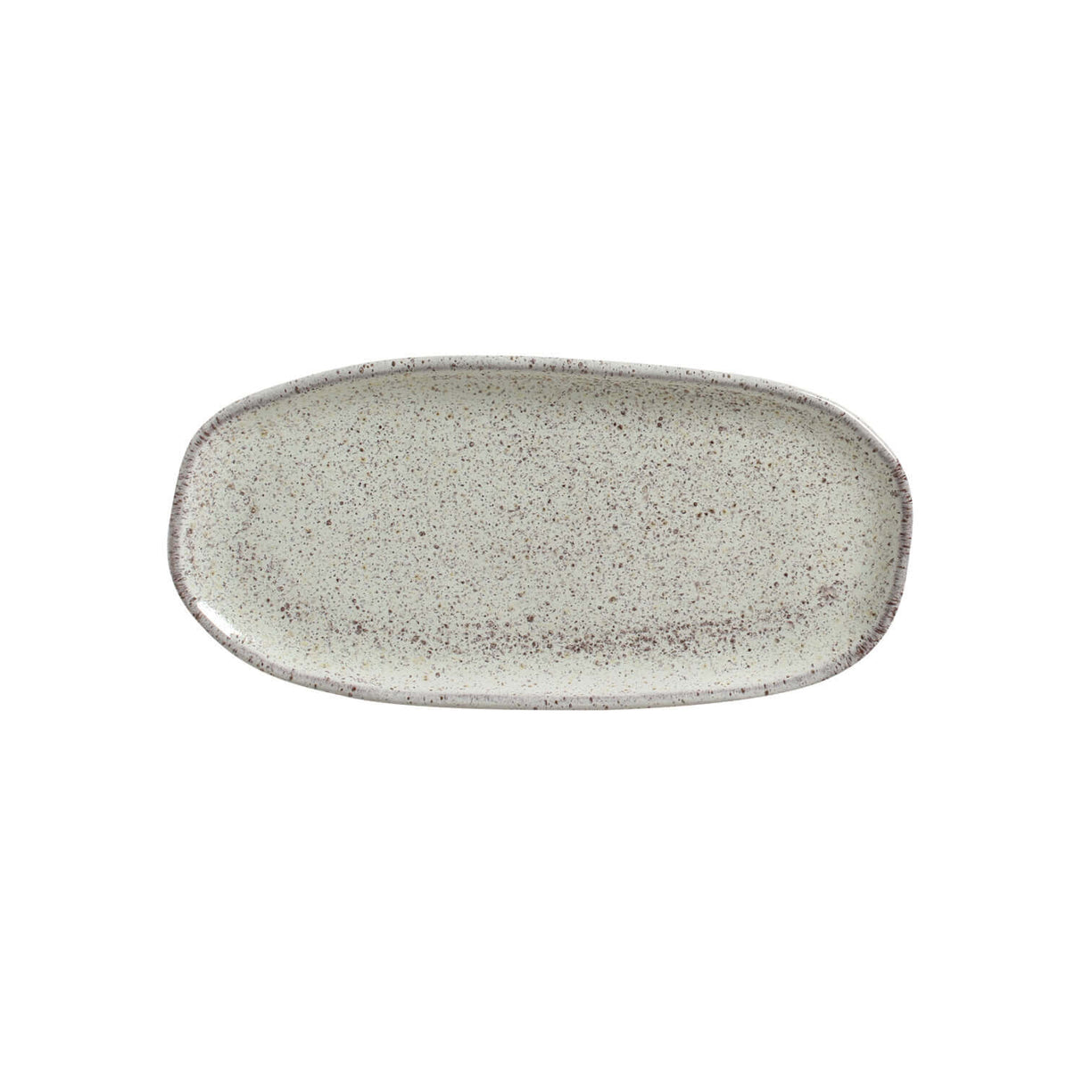 Shallow Organic Oval Platter Small Set of 4