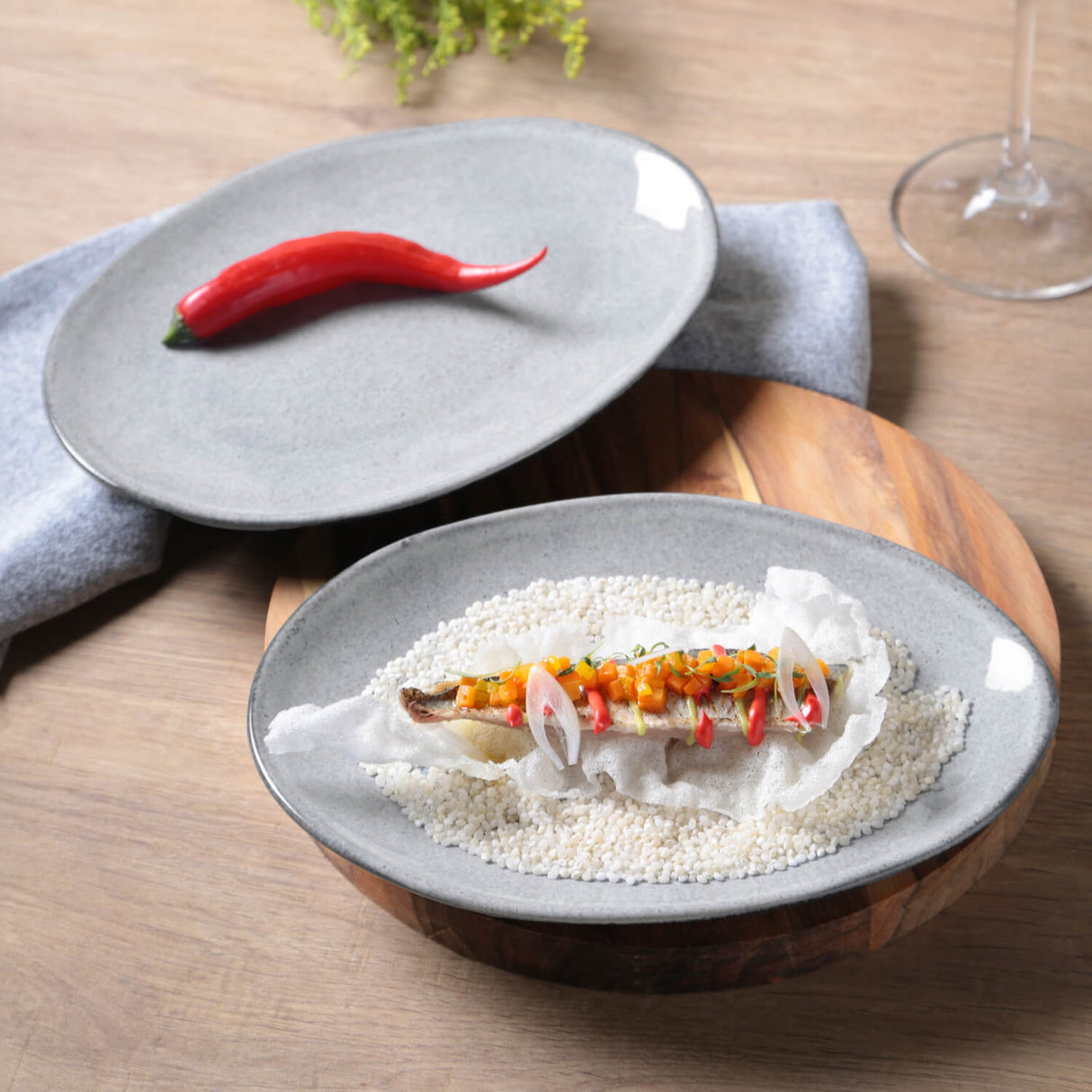 Oval Dessert Plate Set of 6
