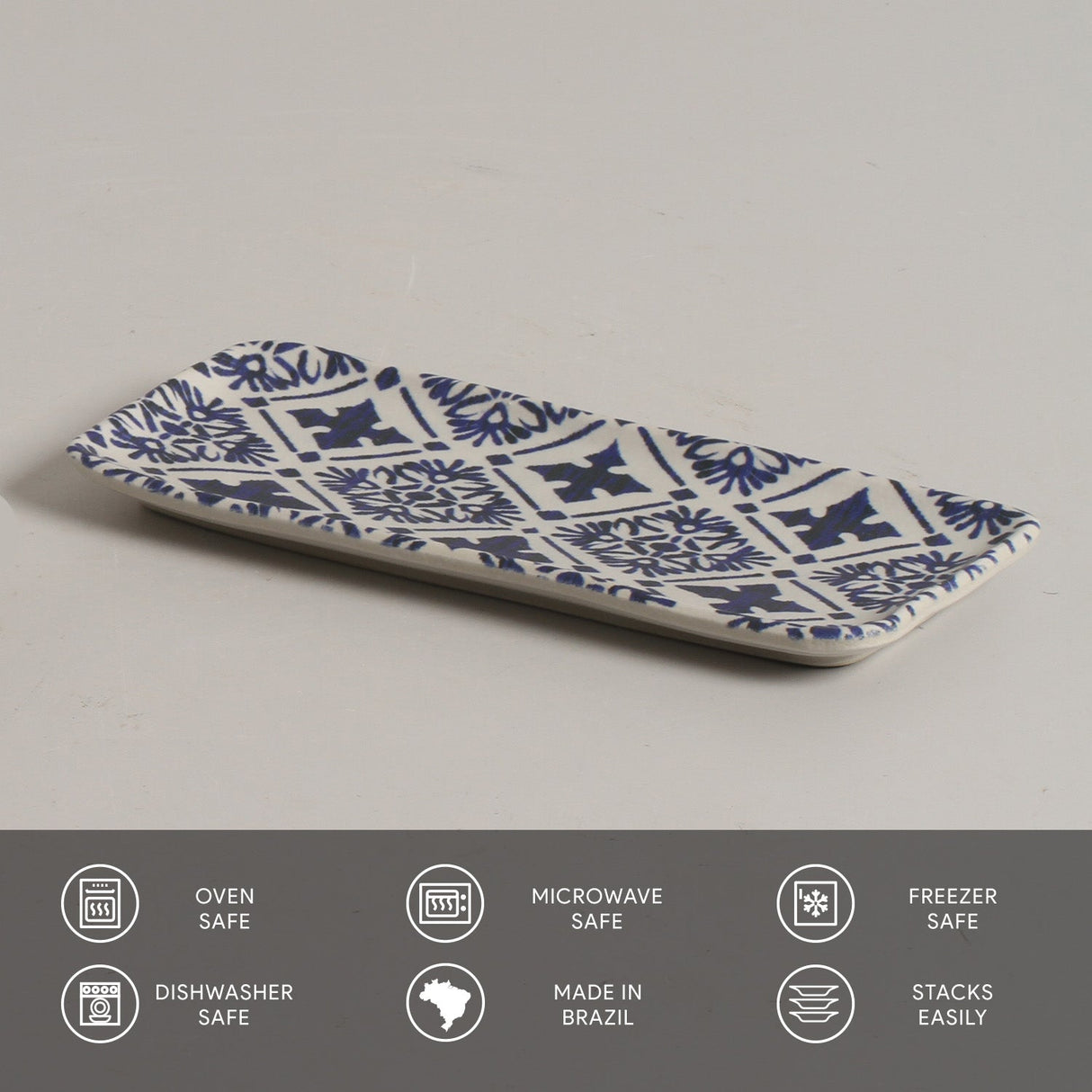 Rectangular Platter Small Set of 4
