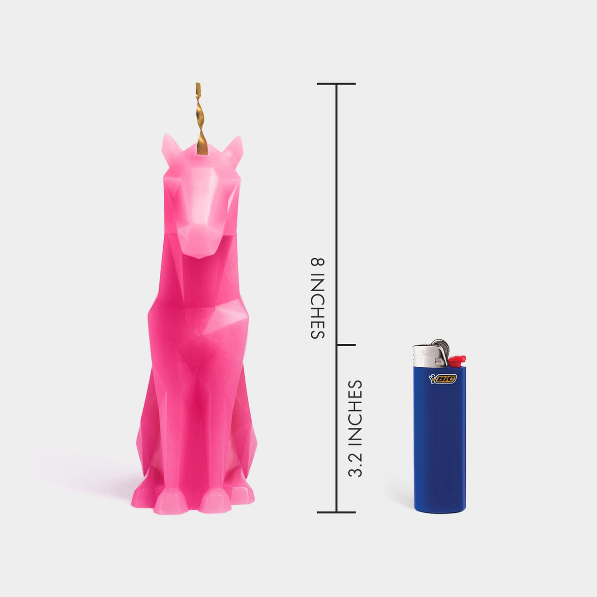 Unicorn Candle - Hot Pink Einar PyroPet - Sumiye Co