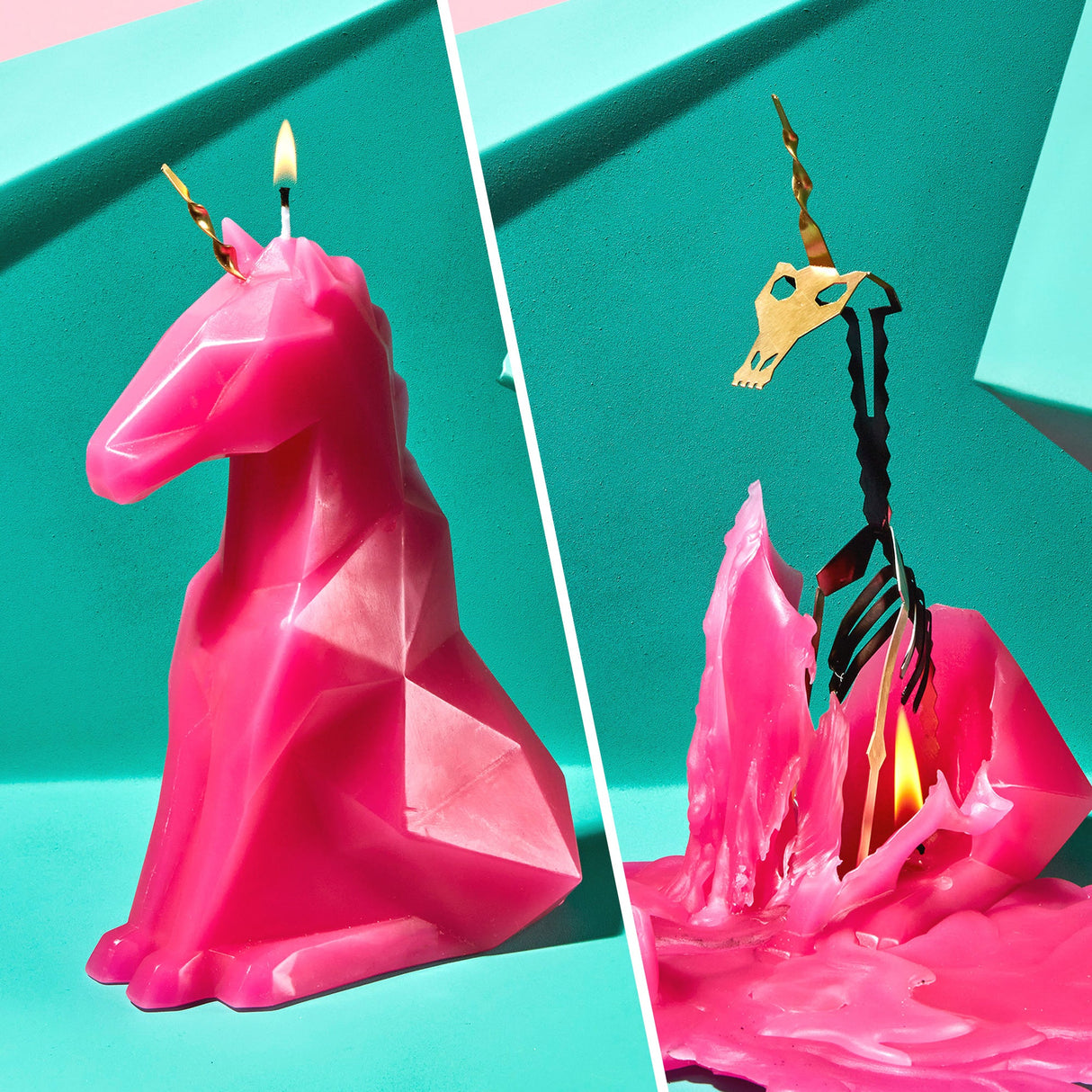 Unicorn Candle - Hot Pink Einar PyroPet - Sumiye Co
