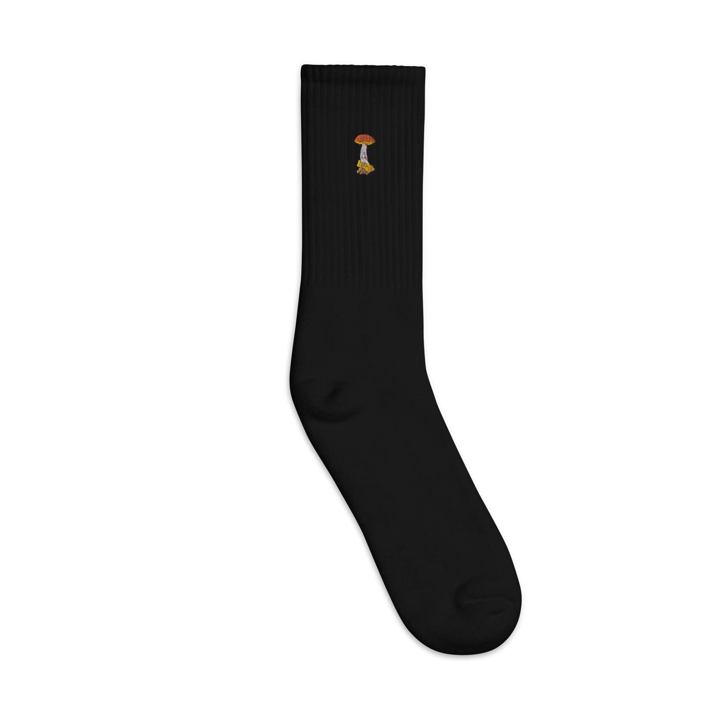 Embroidered Socks | Rocket Fuel ( Hi-rise French Cut )-5