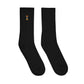Embroidered Socks | Rocket Fuel ( Hi-rise French Cut )-4
