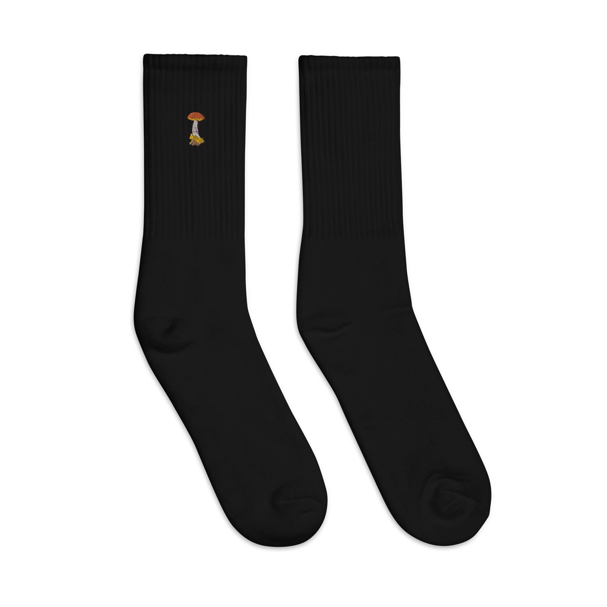 Embroidered Socks | Rocket Fuel ( Hi-rise French Cut )-4