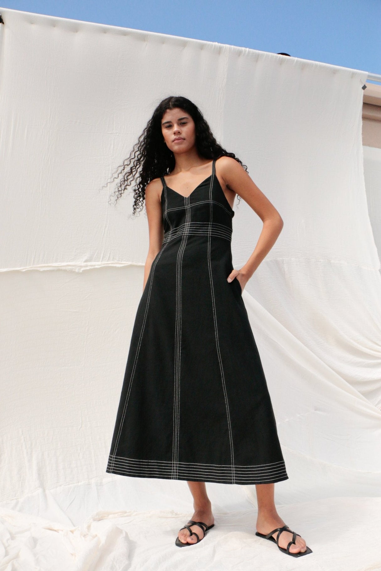 Eva Maxi Dress - Black - Sumiye Co