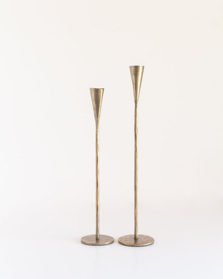 S/2 Phoenix Candlesticks - Brass Finish - Sumiye Co