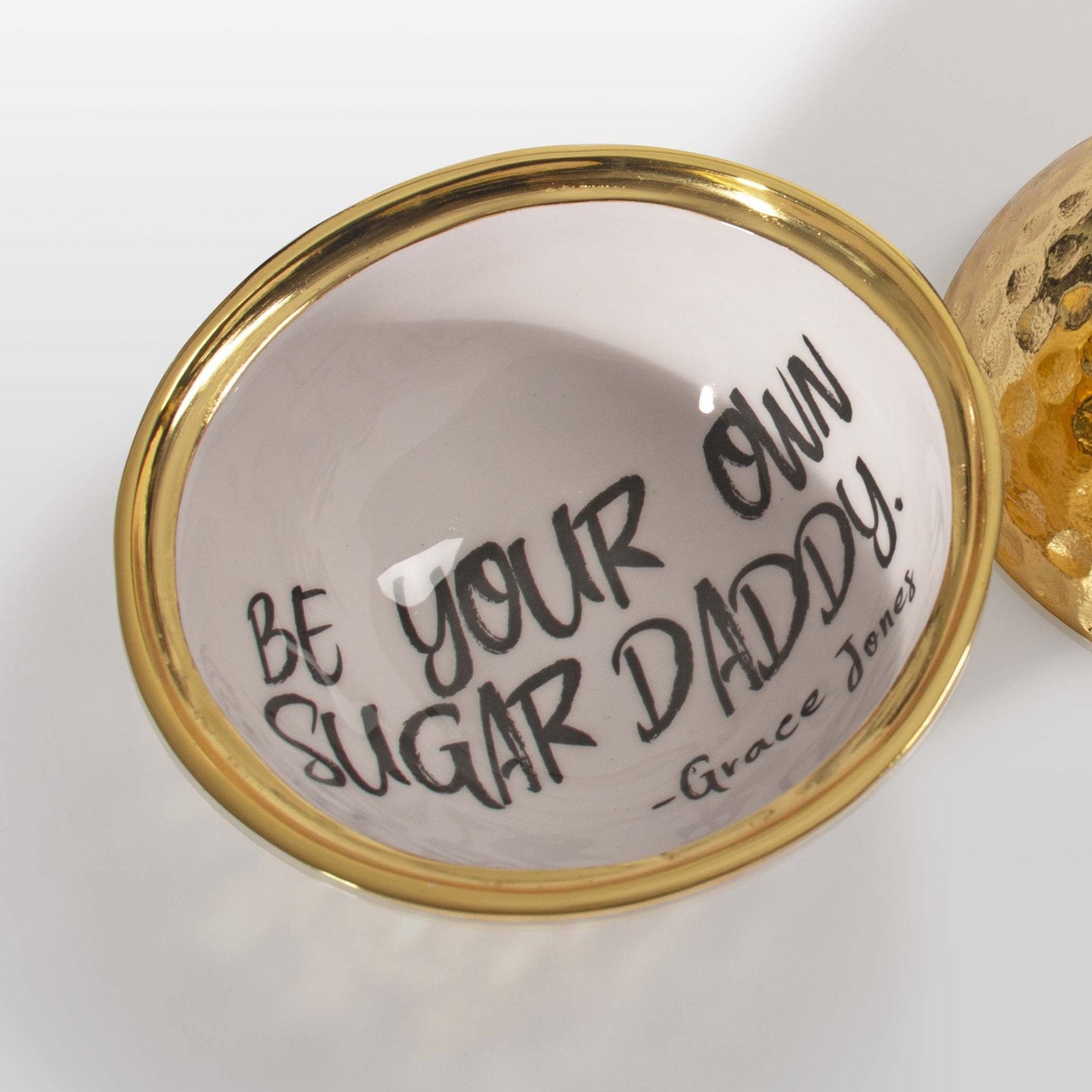 Bowl With Quote | Grace Jones: "Be Your Own Sugar Daddy"