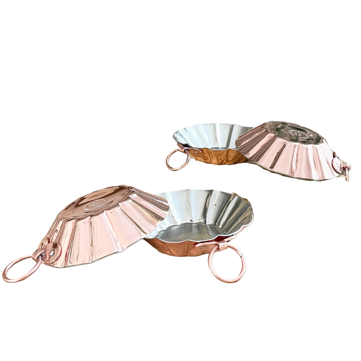 Copper Tartlet Molds (Set of 4) | Vintage French Inspired - Sumiye Co