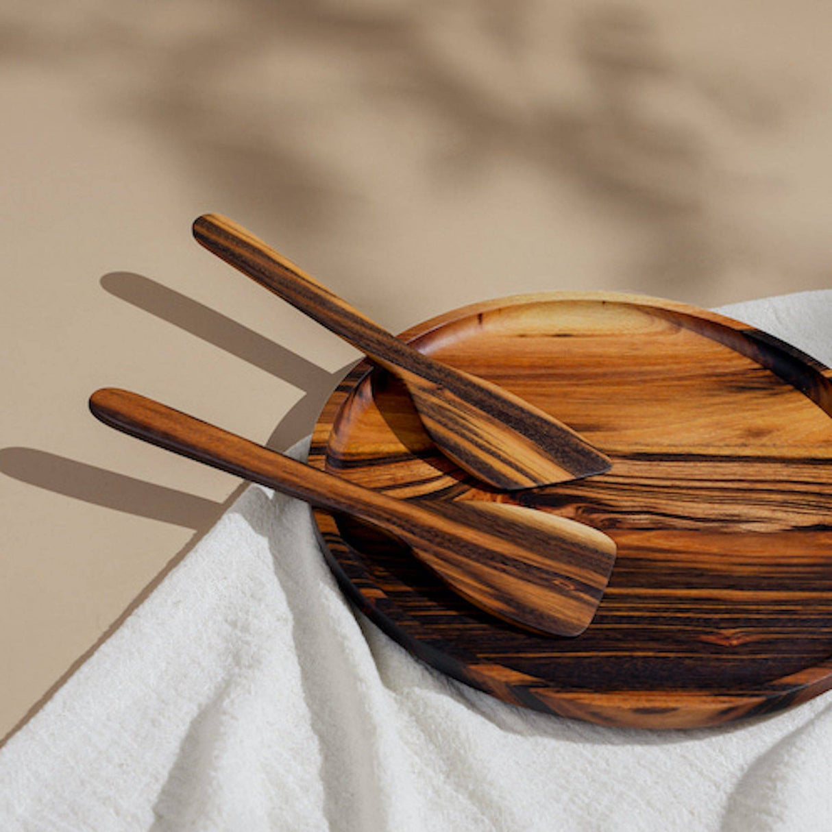 Hand Carved Kitchen Utensils - Set of 3 - Sumiye Co