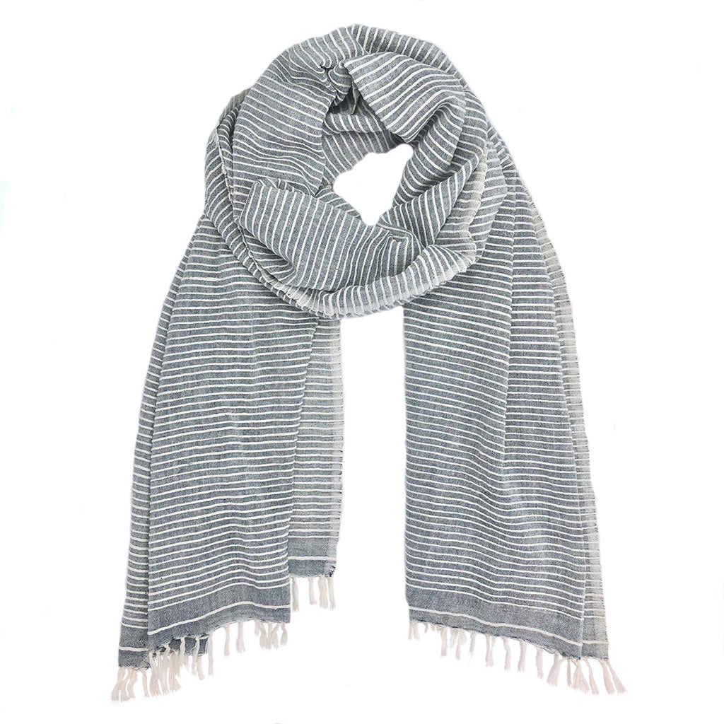 Ethiopian Stripe Wrap Scarf by SLATE + SALT - Sumiye Co