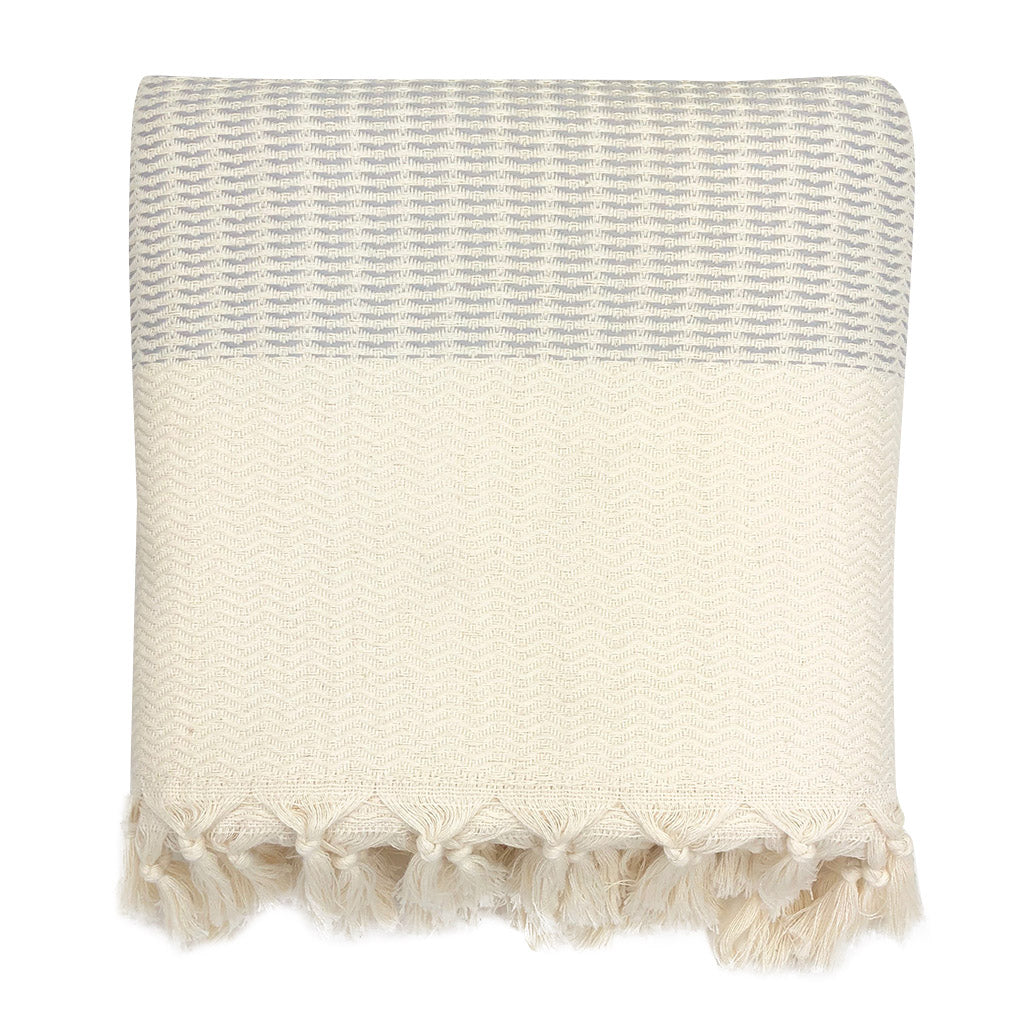 Plush Wavy Turkish Throw by SLATE + SALT - Sumiye Co