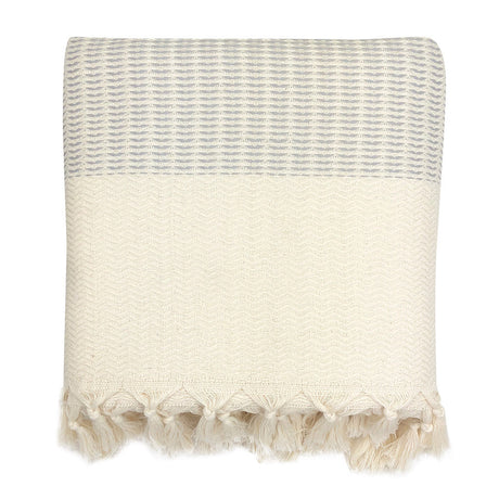 Plush Wavy Turkish Throw by SLATE + SALT - Sumiye Co