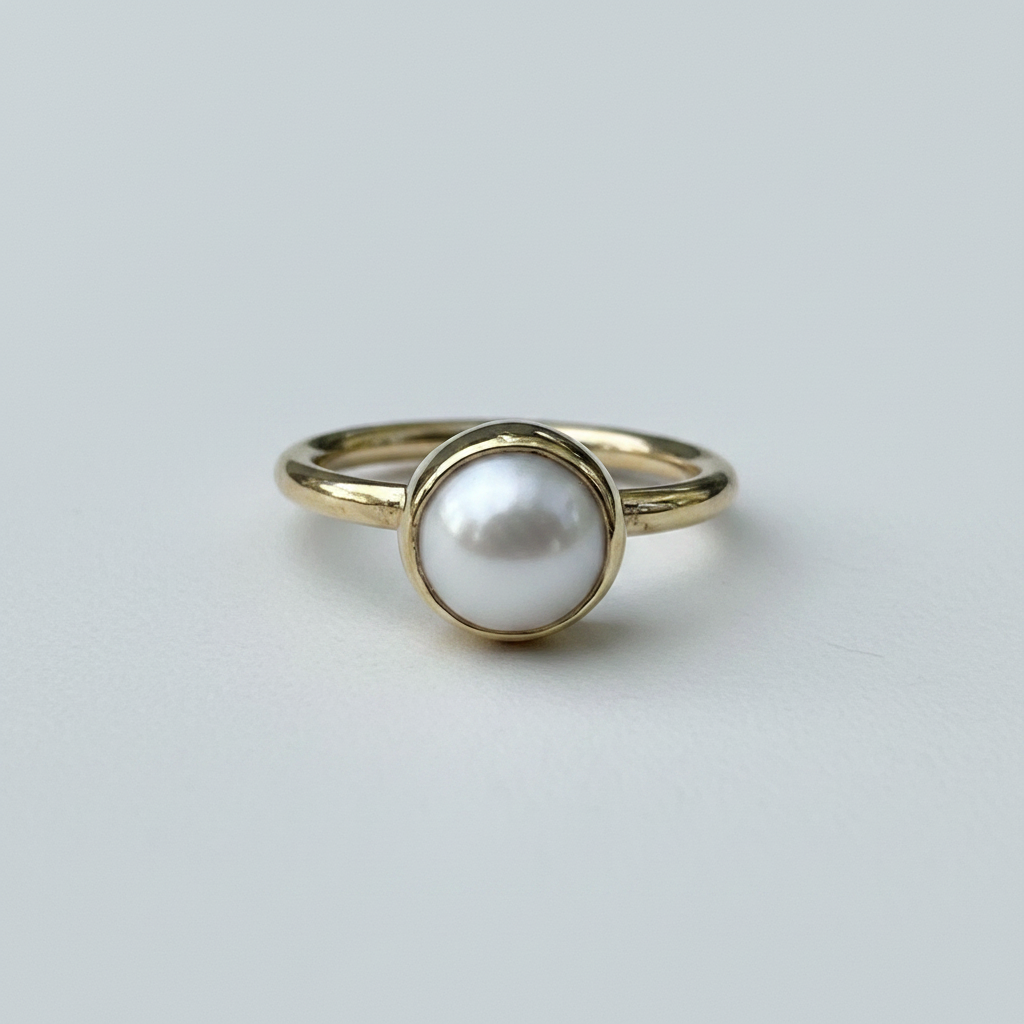 Freahwater Pearl Bombshell Ring - Sumiye Co