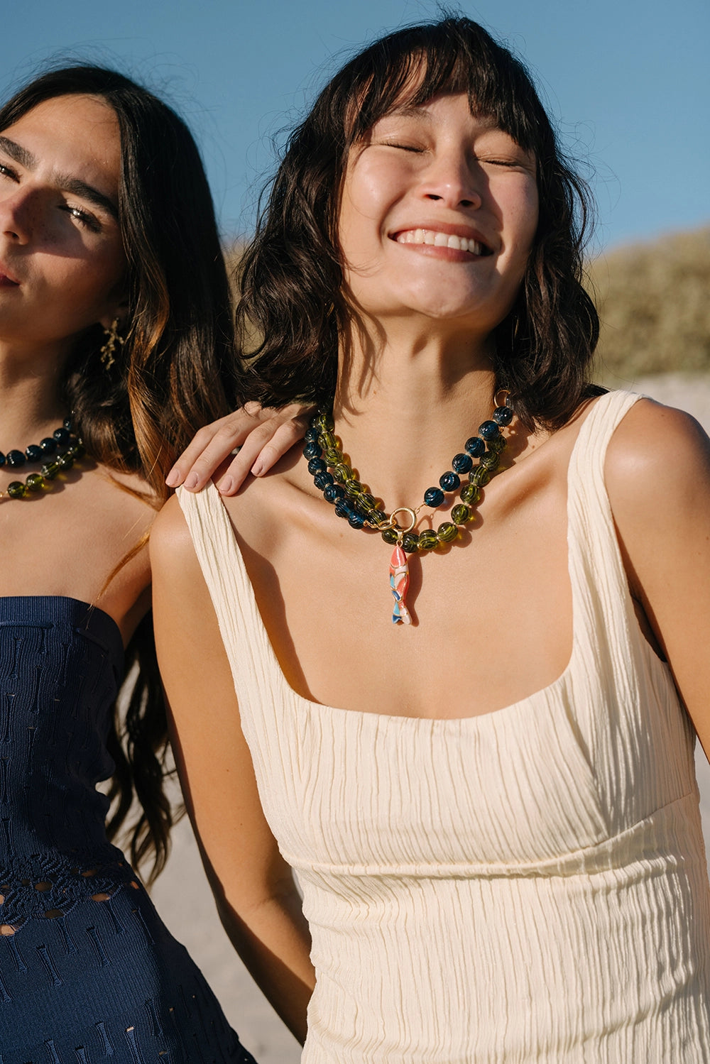 Lucid Glass Necklace - Cerulean