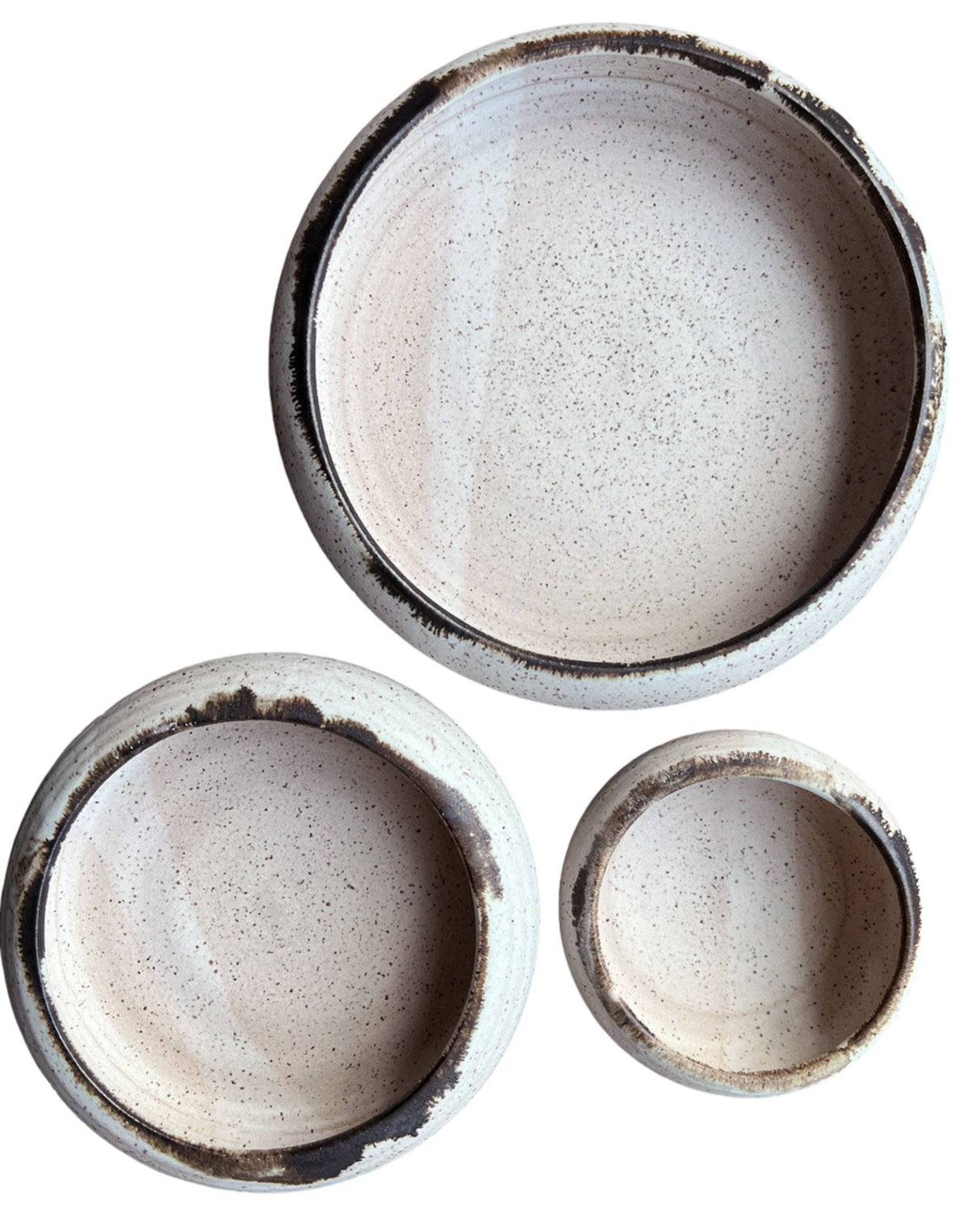 Luna Crescent Plates | Farmhouse Style Stoneware Clay - Sumiye Co