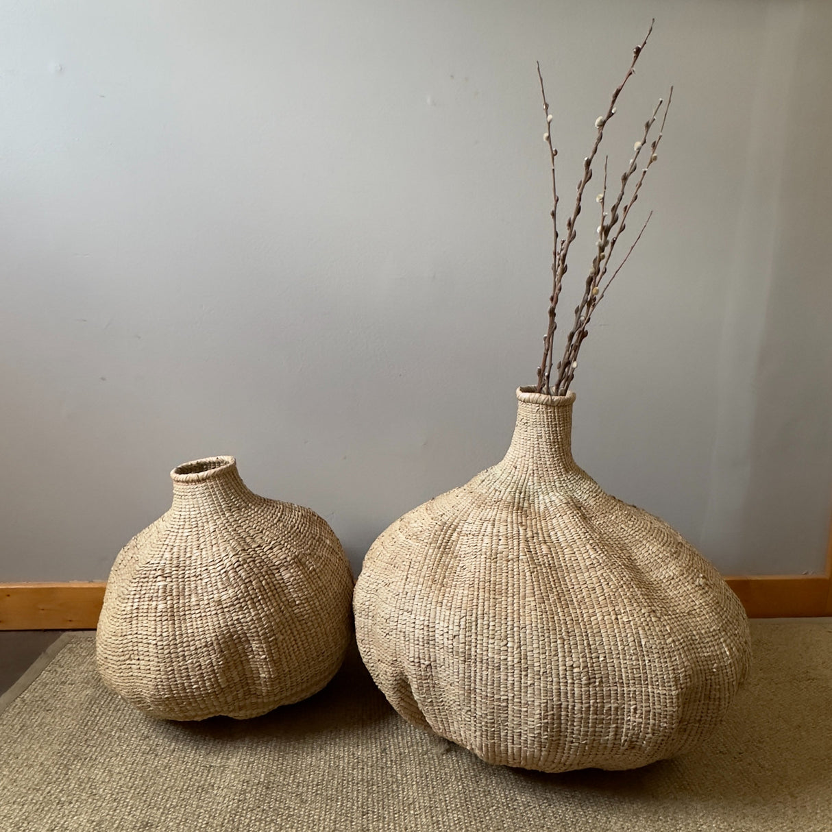 Garlic Tonga Sculptural Baskets by Mbare - Sumiye Co