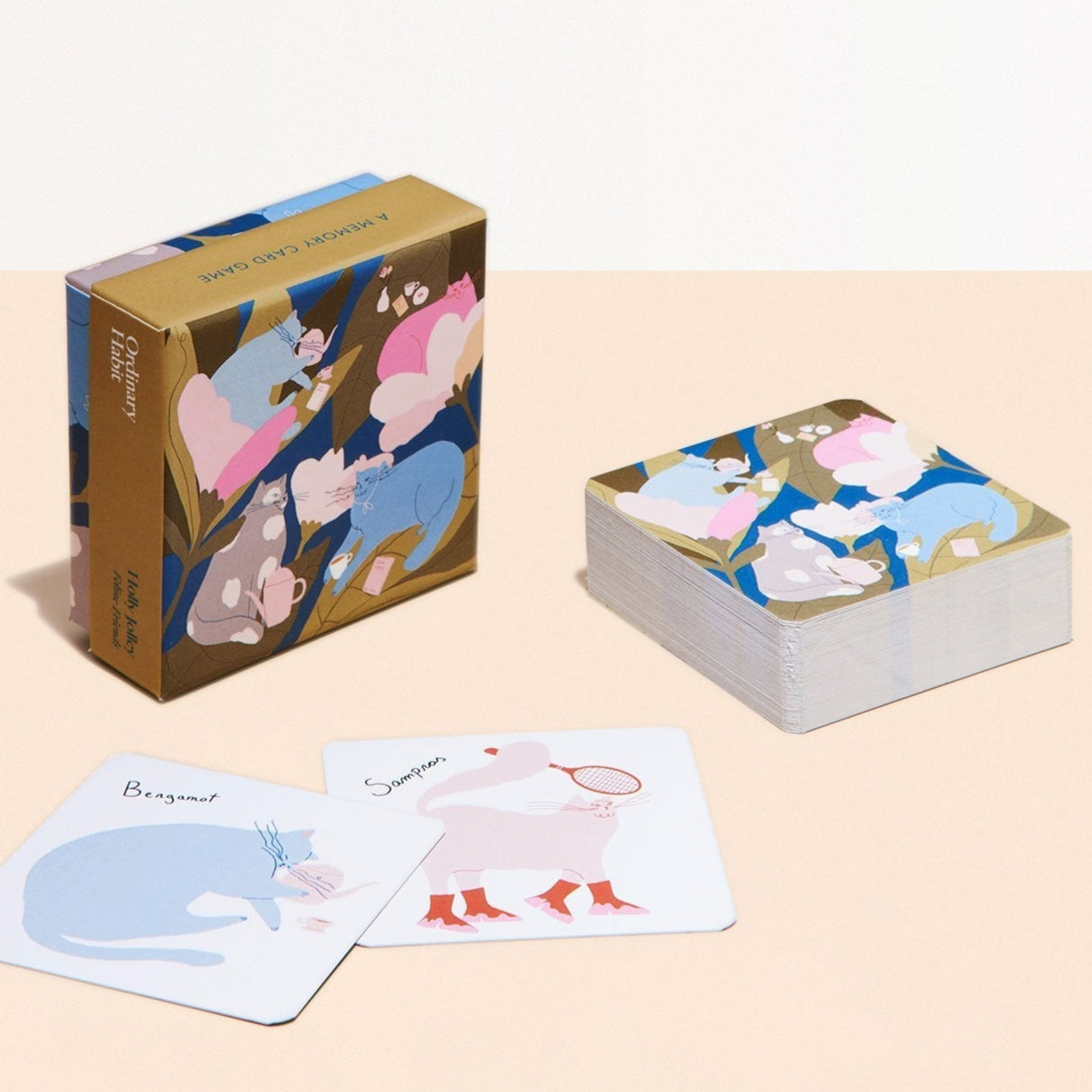 Feline Friends Matching Cards | Artist Holly Jolley - Sumiye Co
