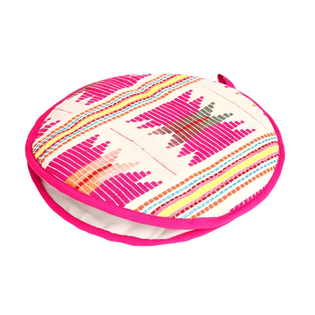 Flat Tortilla Warmer, Pink star- 10 Inch- 2 SET - Sumiye Co