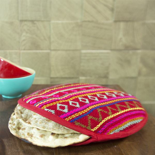 Flat Tortilla Warmer, Pink star- 10 Inch- 2 SET - Sumiye Co