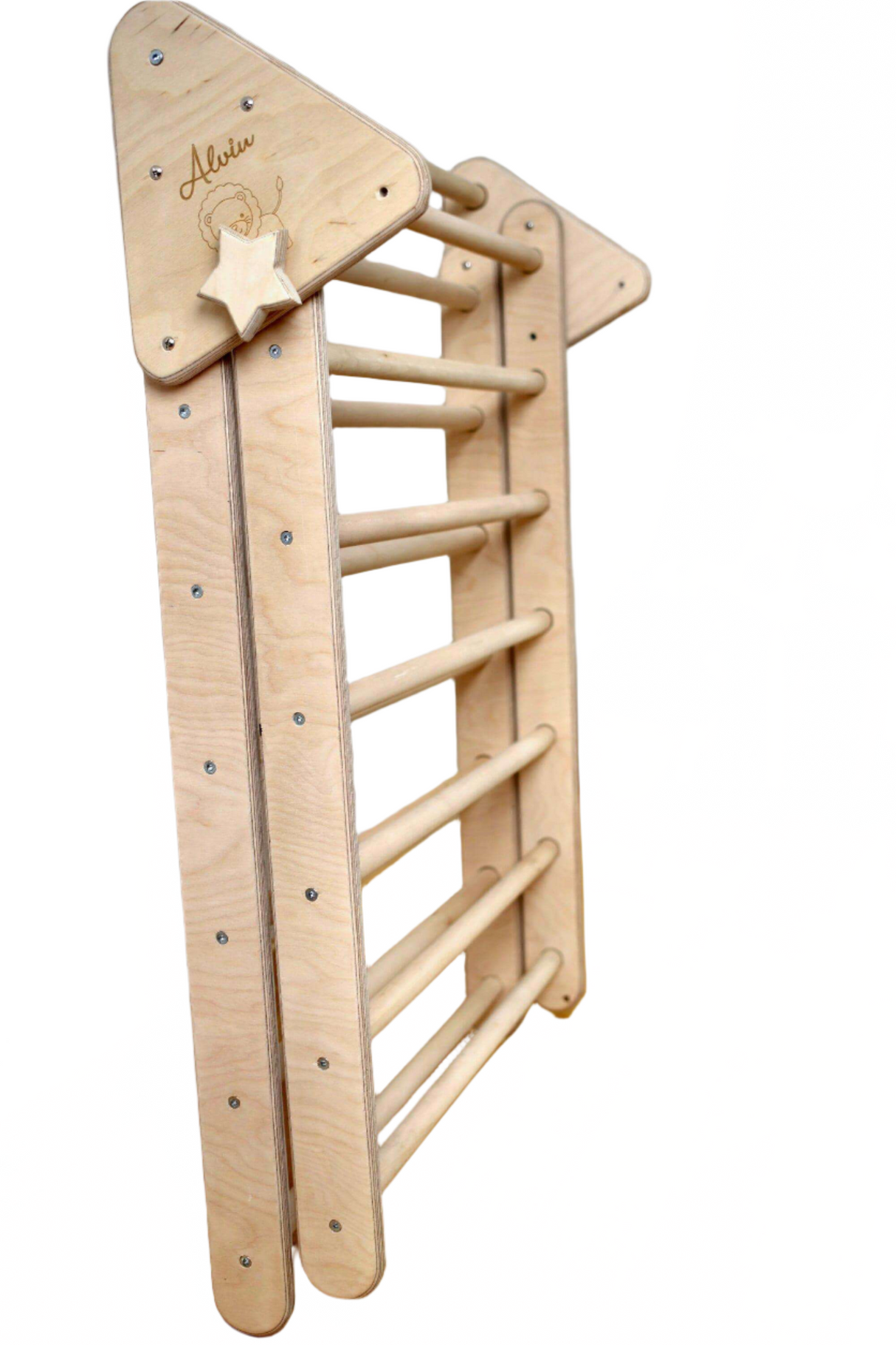 Foldable Climbing Triangle with 2 Ramps | Pikler Triangle for Kids - Sumiye Co