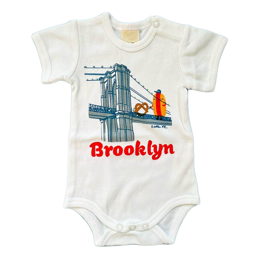 Organic Baby Onesie-Brooklyn Buddies by Estella