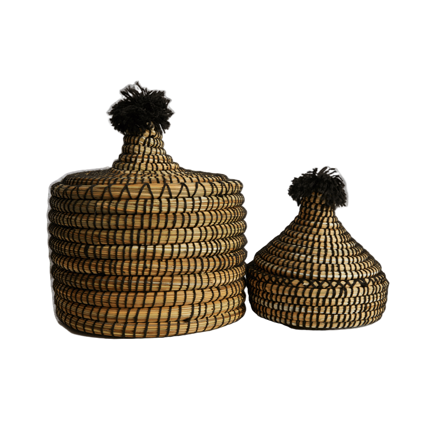 Moroccan Bread Basket - Set of 2 - Sumiye Co