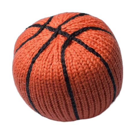 Organic Baby Toys - Newborn Rattles | Basketball by Estella - Sumiye Co