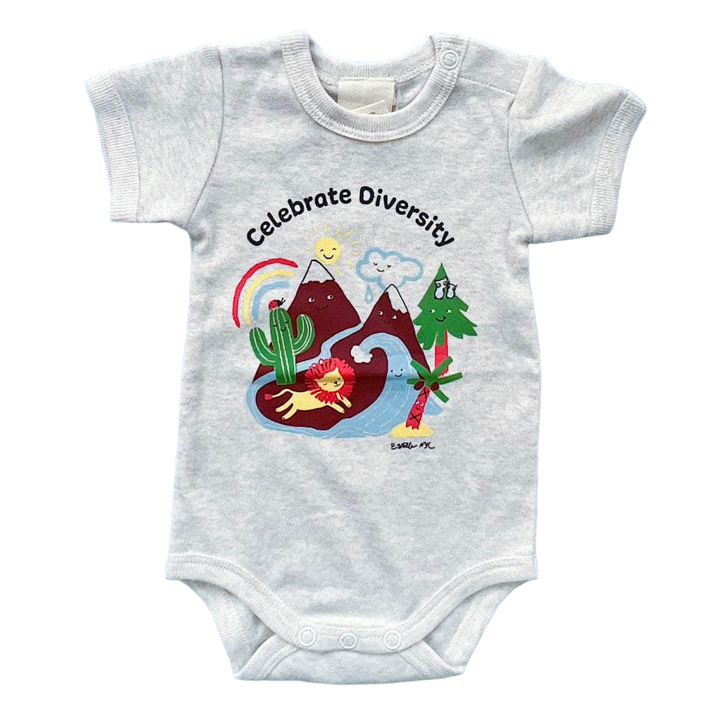 Celebrate Diversity Organic Cotton Baby Bodysuit by Estella - Sumiye Co