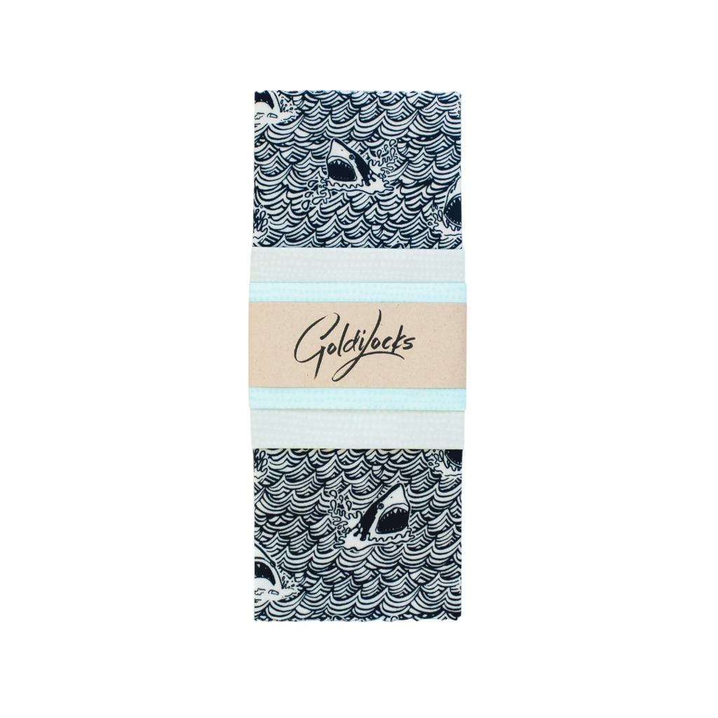 Beeswax Food Wraps: Sharks Set of 3 - Sumiye Co