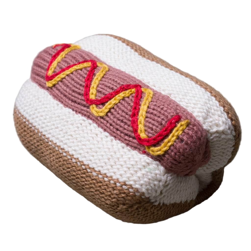 Organic Baby Toys - Newborn Rattles | Hot Dog by Estella - Sumiye Co