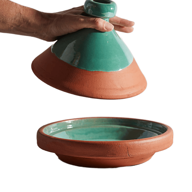 Moroccan Cooking Tagine for Two 9"H x 11"D (4 Colors) - Sumiye Co