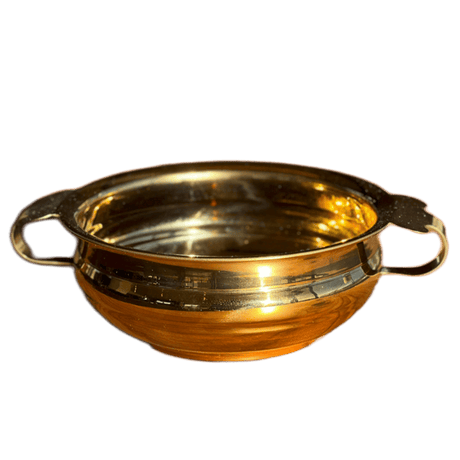 Serving Bowl - Brass Colored Stainless Steel - Sumiye Co
