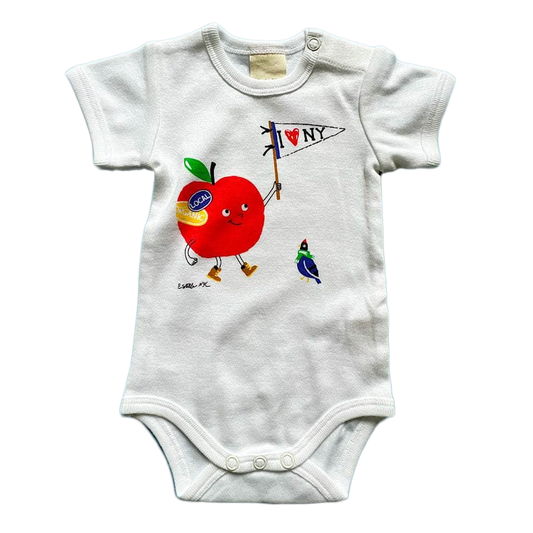Organic Baby Onesie | I Love NY Apple by Estella