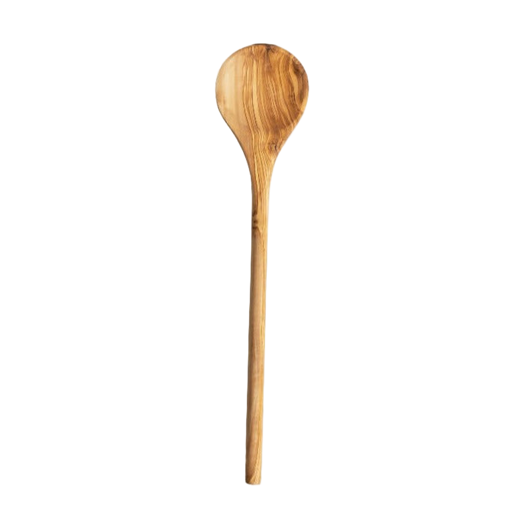 Gharyan Round Olive Wood Cooking Spoon | Tunisia - Sumiye Co