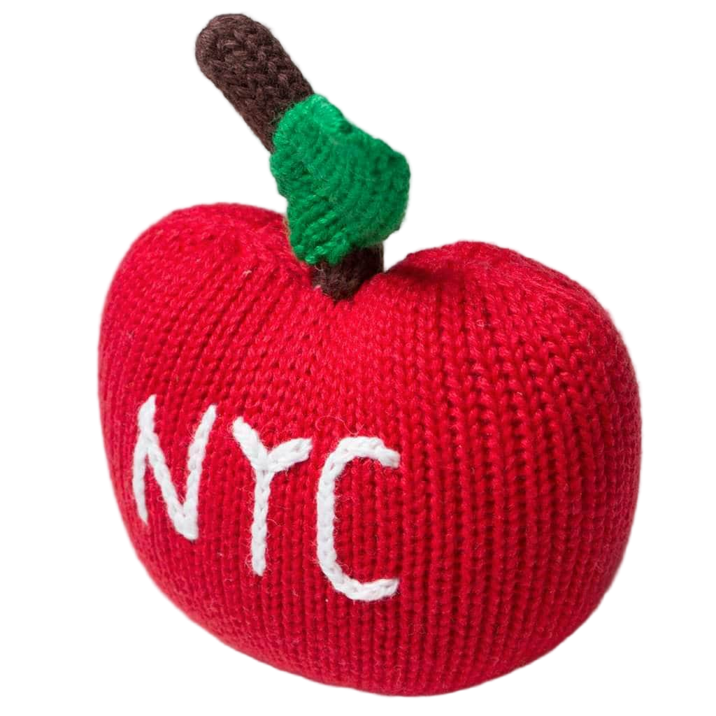 Organic Baby Toys - Newborn Rattles | NYC Apple by Estella - Sumiye Co