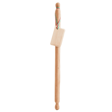 Italian Mattarello Pasta Rolling Pin and Dough Scraper Set - Sumiye Co