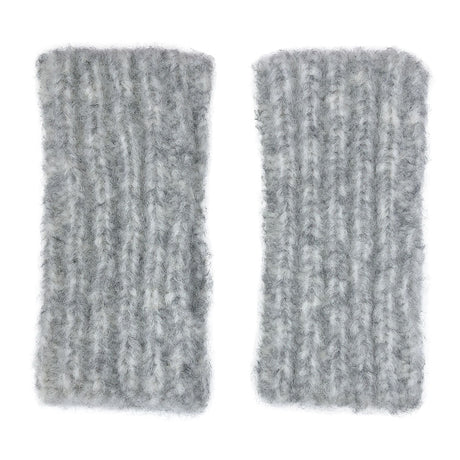 Gray Ribbed Alpaca Gloves by SLATE + SALT - Sumiye Co