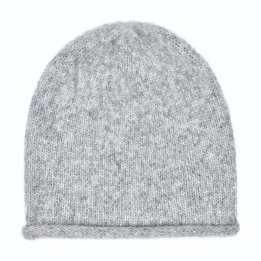 Gray Essential Knit Alpaca Beanie by SLATE + SALT - Sumiye Co