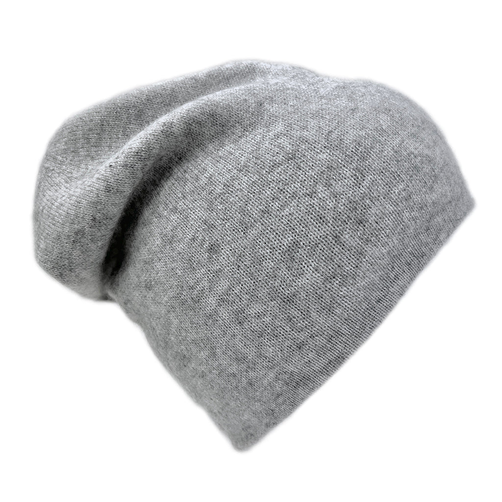 Charcoal + Ash Reversible Cashmere Beanie-2