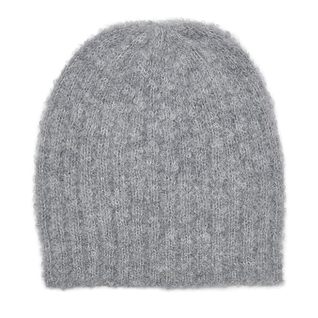 Gray Loop Knit Alpaca Beanie by SLATE + SALT - Sumiye Co