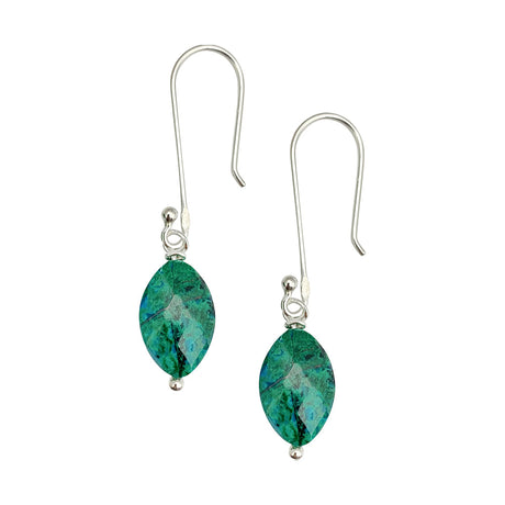 Chrysocolla Drop Earrings by SLATE + SALT - Sumiye Co