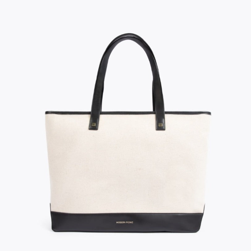 The Tote - Black Canvas | Designer Lunch Bags & Totes - Sumiye Co