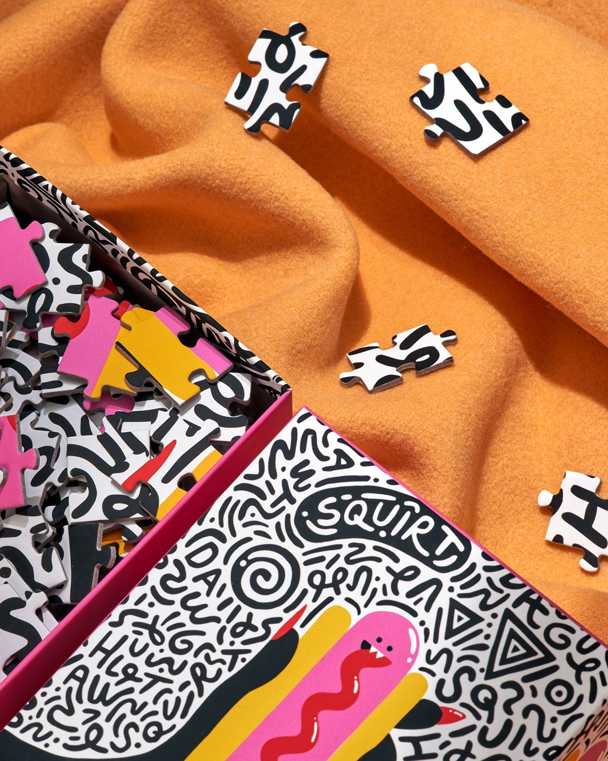 Hot Dog Monster 100 Piece Puzzle | Artist Lindsey Wright - Sumiye Co