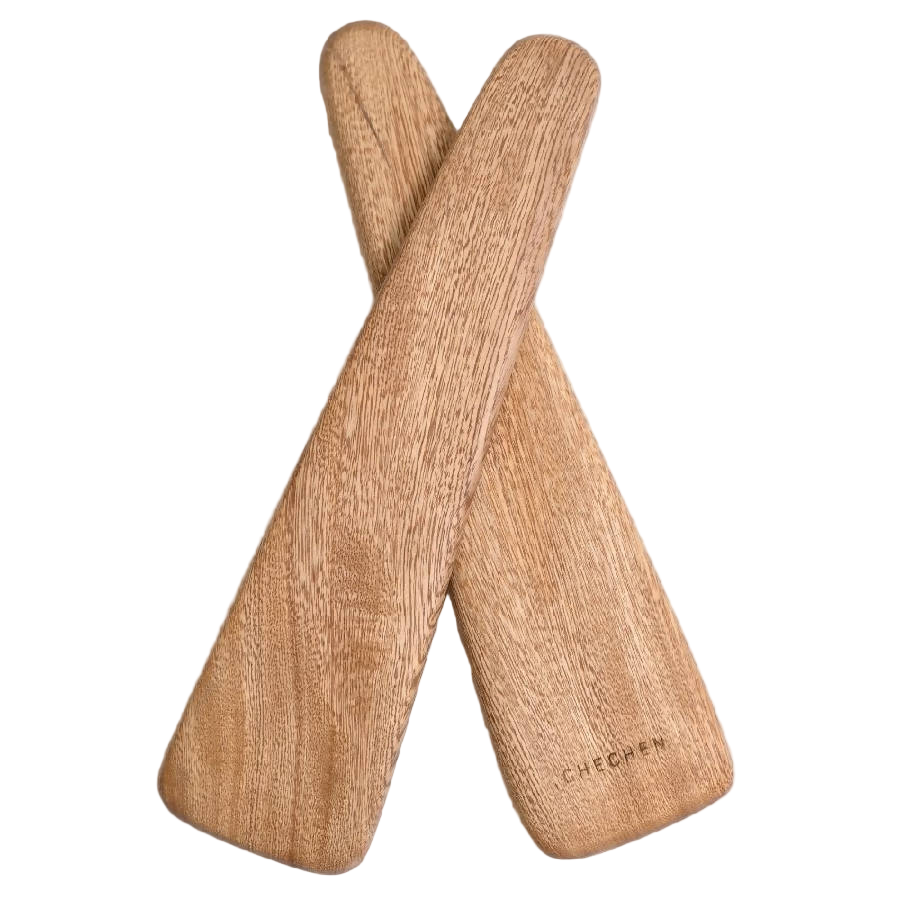 Rosa Morada Wood Salad Servers - Sumiye Co