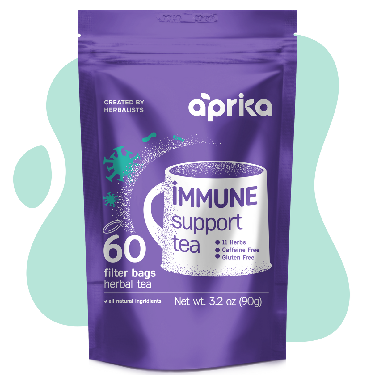 Immune System Support Herbal Tea, 60 Bags - Sumiye Co